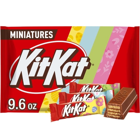 KIT KAT® Miniatures Milk Chocolate Wafer, Easter Candy Bag, 9.6 oz
