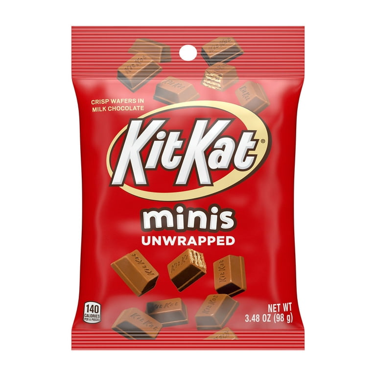 Kit Kat Minis Milk Chocolate Wafer Candy, Bag 3.48 oz