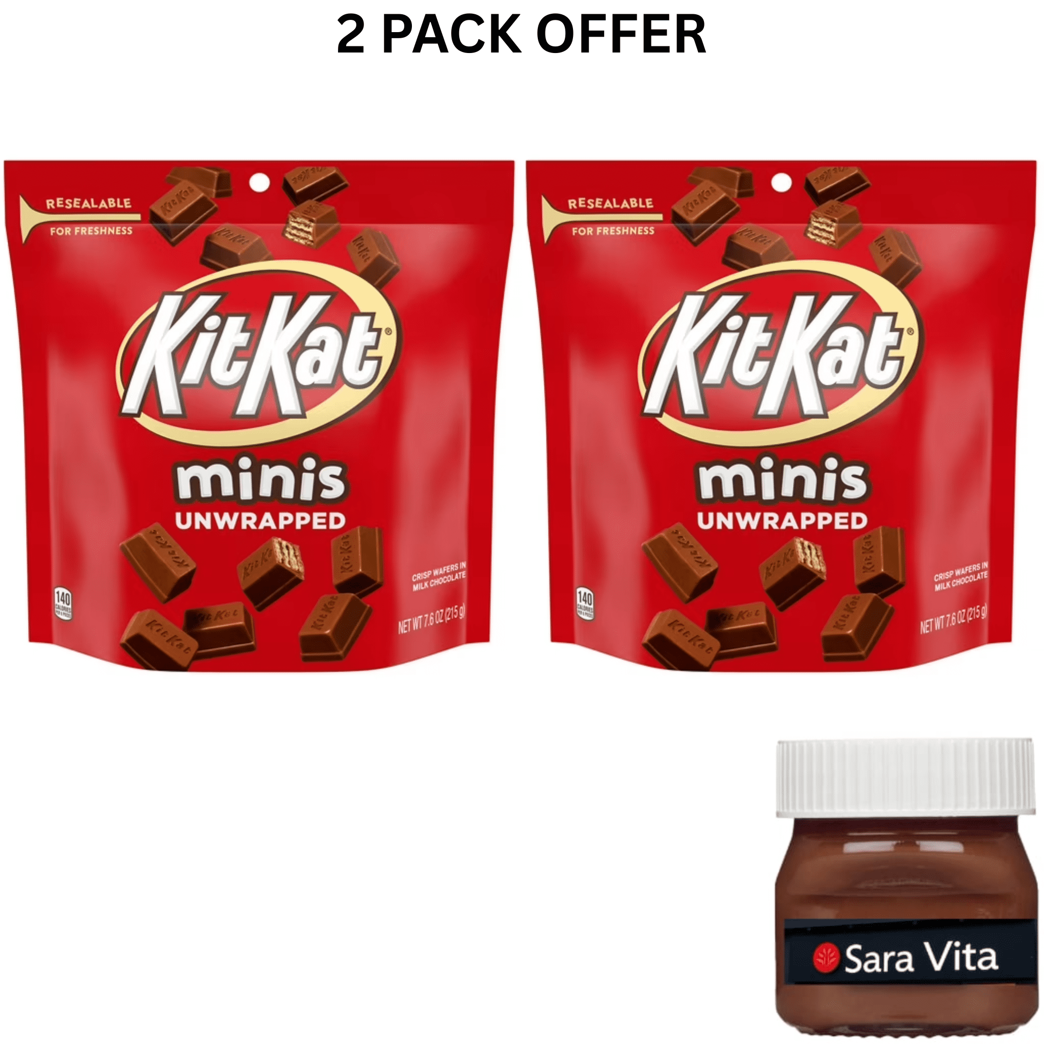 Kit Kat Minis Unwrapped Milk Chocolate Wafer Candy, 7.6 oz - Walmart.com