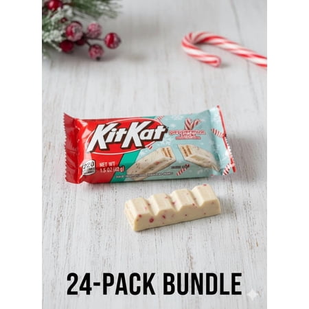 Kit Kat Peanuts Peppermint Stick Snack Size Candy Bars, 1.5 oz Bag, 24 Count