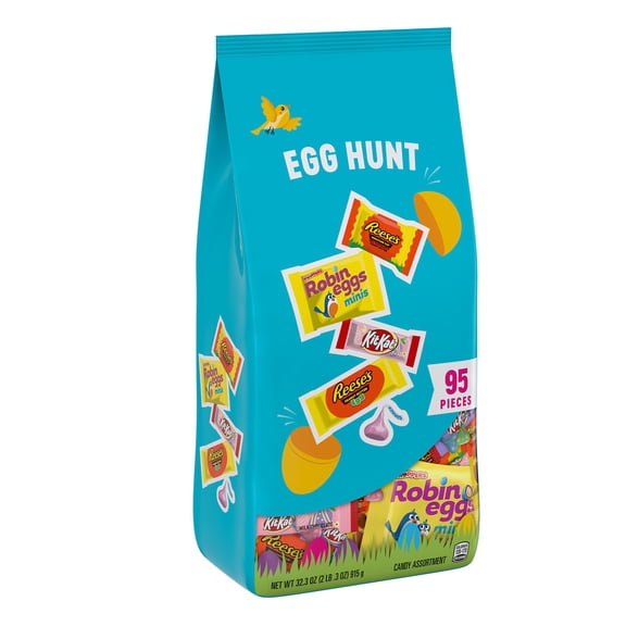 Kit Kat, Reese's And Whoppers Assorted Flavored Easter Candy, Bag 32.3 oz, 95 Pieces