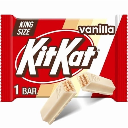 Kit Kat Vanilla Flavored Wafer King Size Candy, Bar 3 oz