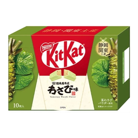Kit Kat Wafer Bar Japan Shizuoka-Kanto Wasabi Flavoured 10 Pieces 116g
