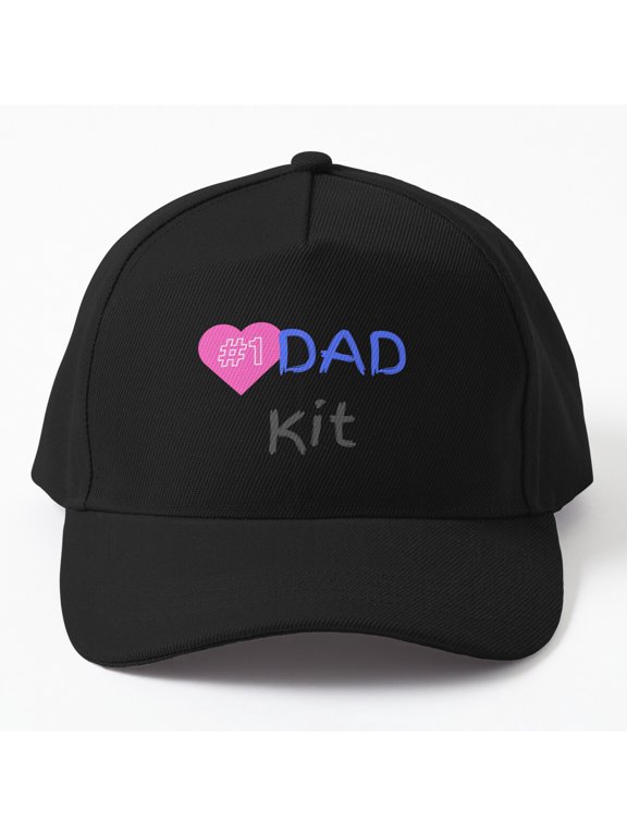 Kit Number One Father Baseball Hat, Family Affection Recognition Graphic Design, Classic Cap