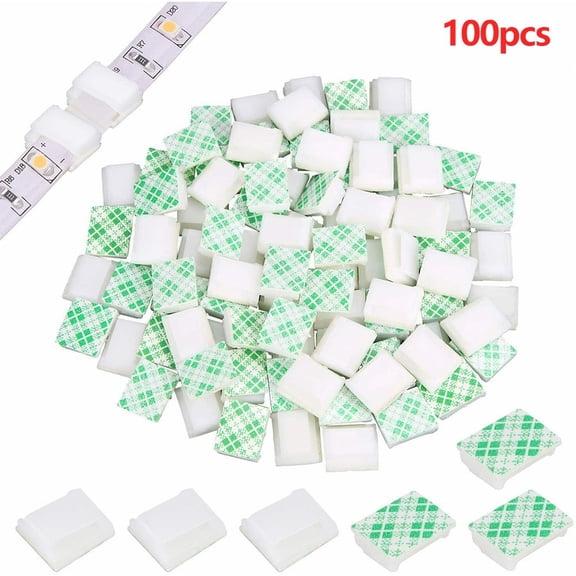 Kit Part Household Light Fasteners Lighting Parts Led Light Light Strip Mounting 100 Pcs Accessories Fasteners