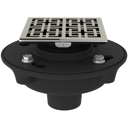 **Kit** Rohl Decorative Shower Drain Weave Complete Cast Iron Drain Assembly