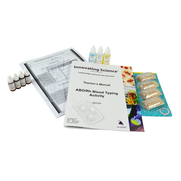 Kit, Simulated ABO/Rh Blood Typing - Mat'l for 10 Setups - Innovating Science