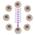 Kit Templat Shaping Eyebrow Stencil Styles Stencil Eyebrow DIY 8