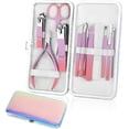 thumbnail image 1 of Kit Women Professional Manicure Pedicure Set  Clippers Kit Ultra     Care Tool Cuticle Trimmer  Kits with Travel Case,12in1,Suitable for  Travel,Gifts for Women, 1 of 6
