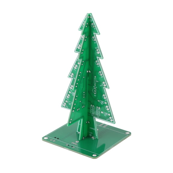 Kit Xmas Tree Making Kit Colorful Easy Making LED Light Acrylic Xmas Tree With Music Electronic Learning Kit Module