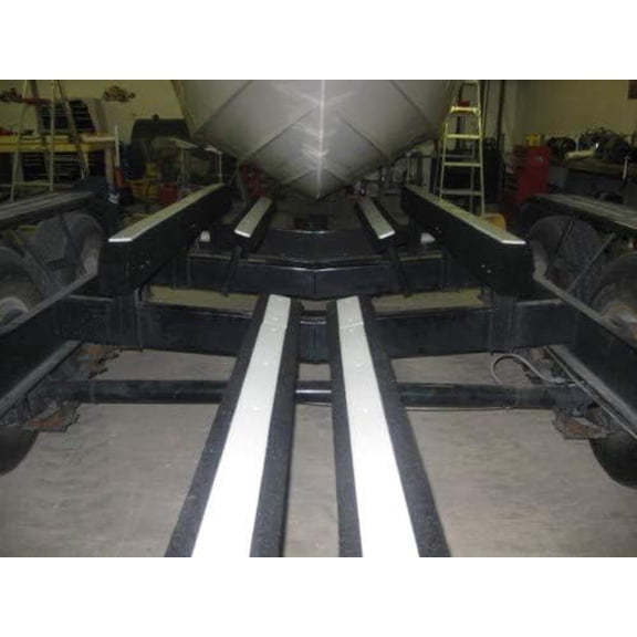 Kit of 6 Pieces - 48" x 3" Boat Trailer Marine Bunk Slides E-Z Glide Board 1/2" Thick Pads$$Watercraft