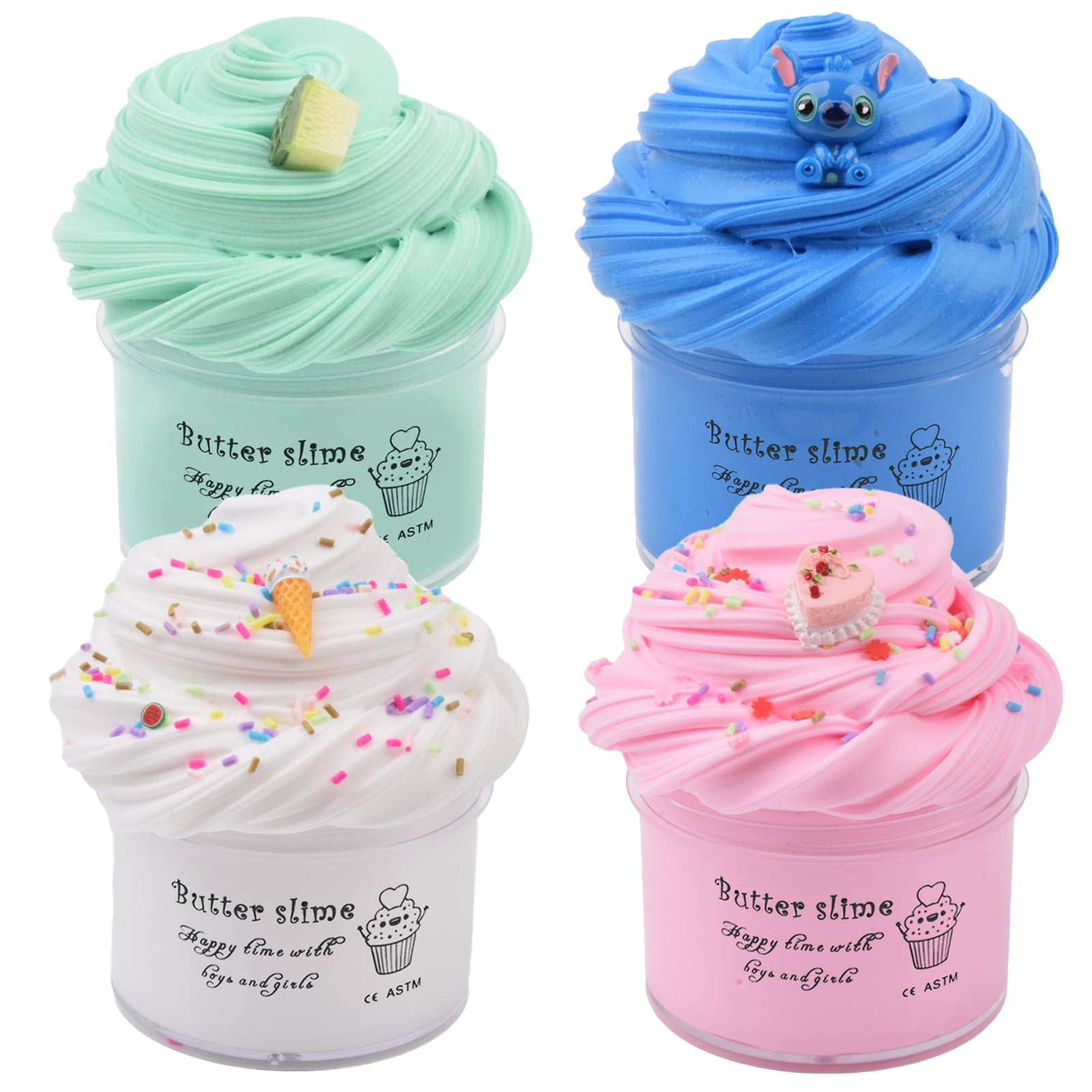 Newest Crunchy Slime 8 Packed for Kids, Super Soft and Non-Sticky, Birthday  Gifts Party Favors for Girl and Boys, Easter Egg Filling Stuffers