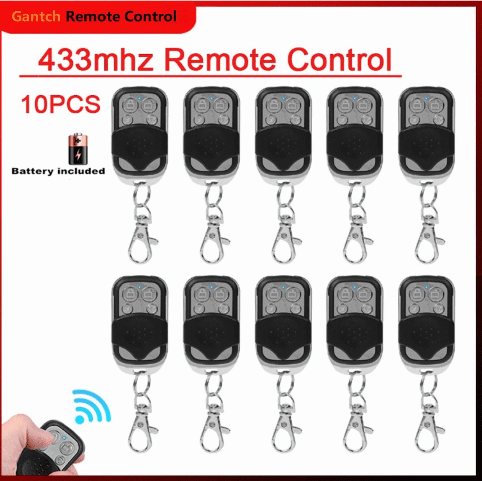 Kit5/Kit10 Universal Wireless 4-Buttons Cloning Copy Remote Alarms ...
