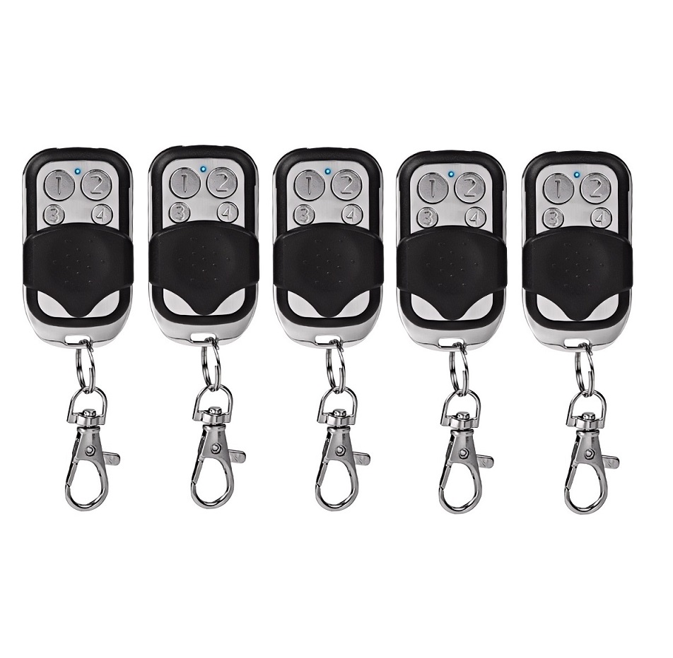 Gate Control Fixed Buttons Kit5/Kit10 Universal Wireless 4-Buttons Cloning Copy Remote Alarms ...