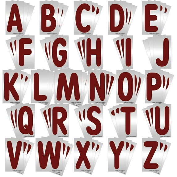 KitAbility Replacement Letters for Message Board Sidewalk Signs with 4 Inch Tracks