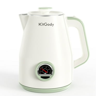 KitGody Electric Kettle 1.8L,Stainless Steel Hot Tea Pot with Thermometer,Auto Shut-off & Easy to Clean Use