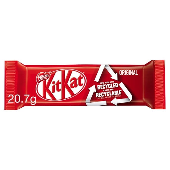 KitKat 2 Finger Milk Chocolate Bars 72 x 20.7g – Classic Crispy Wafer with Smooth Milk Chocolate