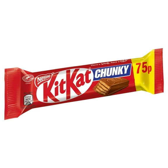 KitKat Chunky Original Milk Chocolate Bars 24 x 40g Crispy Wafer Coated in Creamy Milk Chocolate Snack, Individually Wrapped