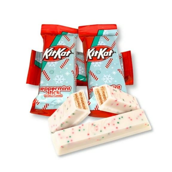KitKat Peppermint Stick Flavored Wafer Candy Bars Snack Size Bulk Value Pack 3 POUNDS