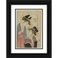thumbnail image 1 of Kitagawa Utamaro II 11x14 Black Ornate Wood Framed Double Matted Museum Art Print Titled: The Courtesans Karagoto and Nishikido of Chojiya (Late 1800s), 1 of 5