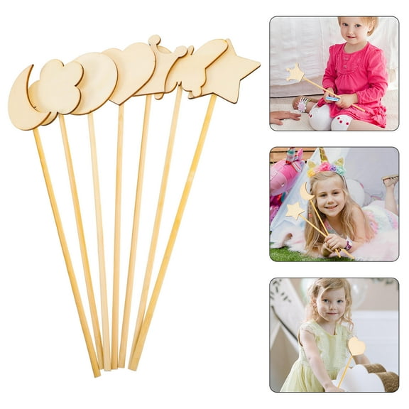 Kitandove 12Pcs Fairy Wands Crafts For Party Crafts In As Shown Color And Wood Material
