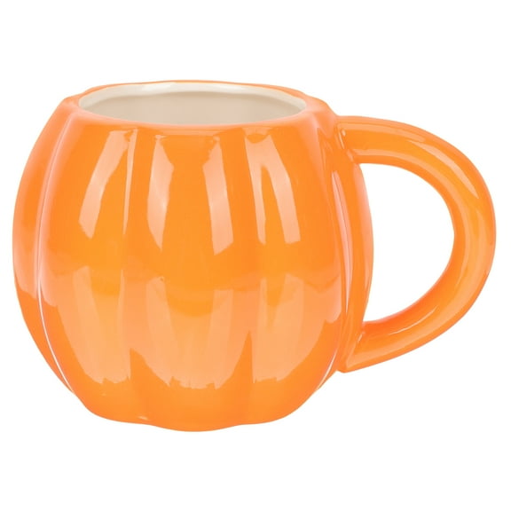 Kitandove 1Pack Orange Ceramic Pumpkin Mugs For Autumn Cup Mug Home And Outdoor Activities