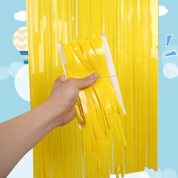 Kitandove 1Pcs Tassel Backdrop for Birthday Party Table 200x100x0.1in