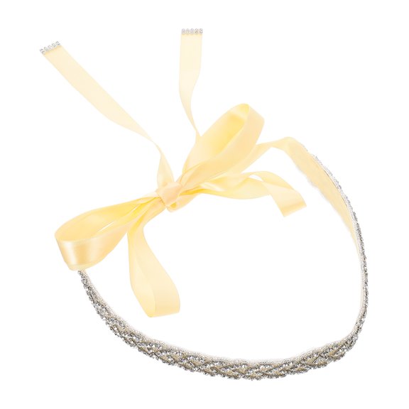 Kitandove 1Set Light Luxury Rhinestone Wedding Dress Sashes Wide Band For Women Banquet Decorative Accessory