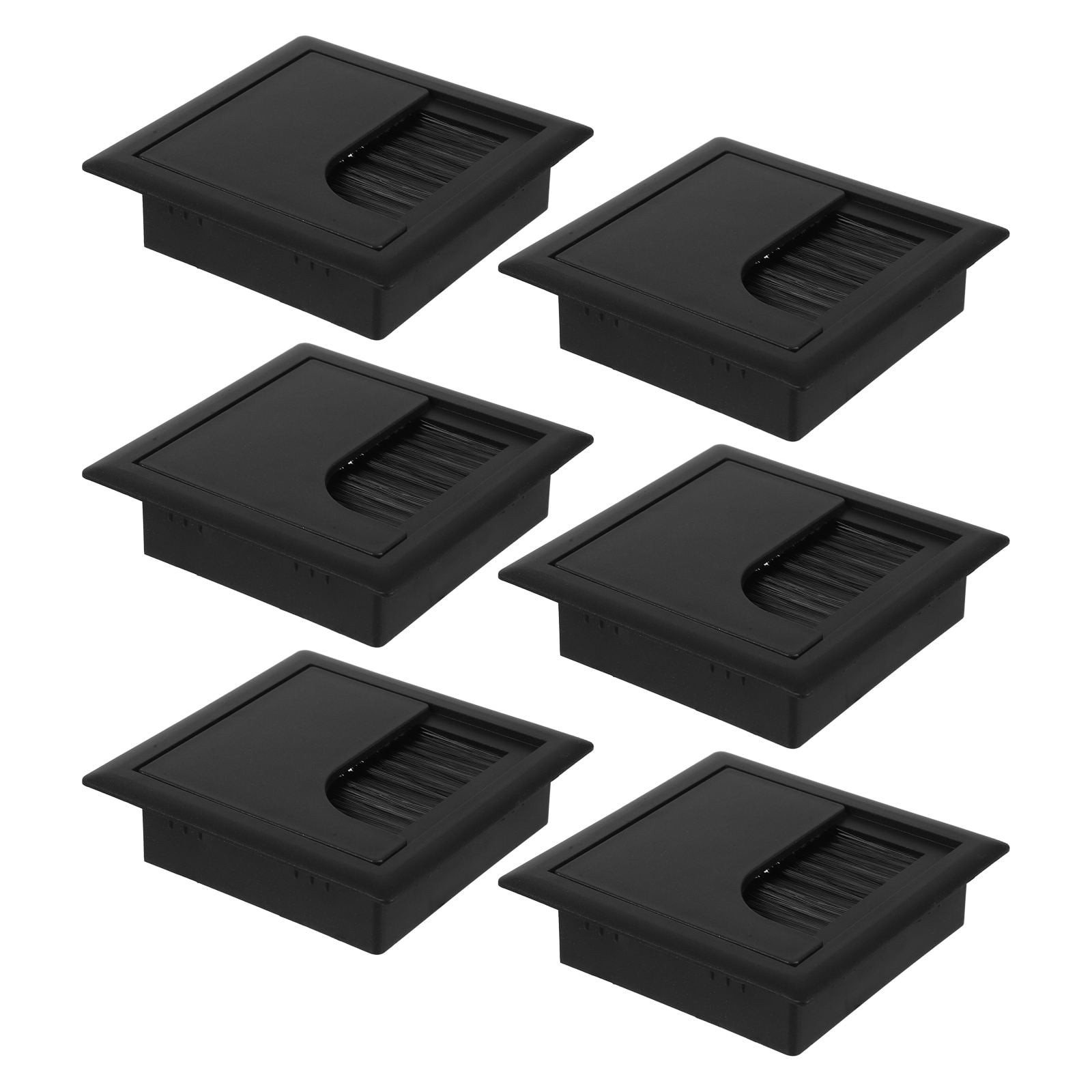 Kitandove 6pcs Desktop Wire Hole Cover Black Nylon for Home Table Users ...