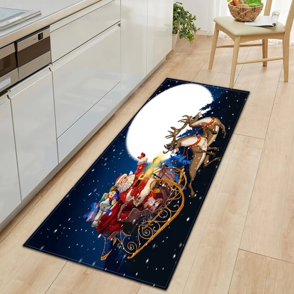 Kitch Carpet Doormat Entrance Home Bath Mat for Floor Christmas rations Living Room Carpet Antiskid