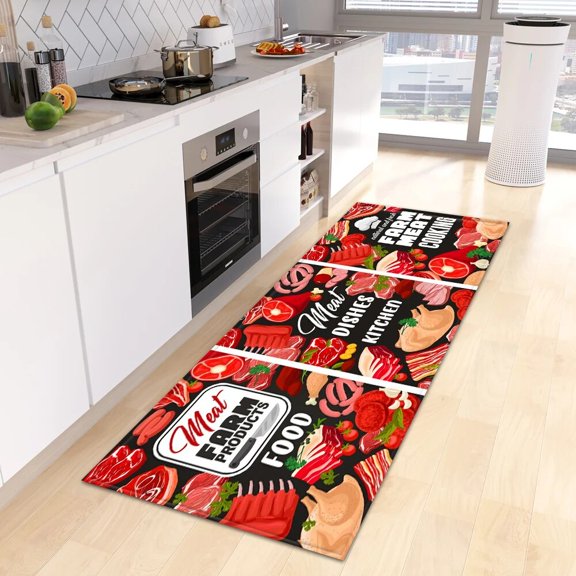 Kitch Mat Home Hallway Entrance Doormat Living Room Bedroom Floor ration Long Carpet Balcony Bath Do