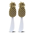 thumbnail image 1 of Kitchabon Gold Stainless Steel Butter Spreader Set of 2 - Elegant Cheese Dip Spreaders for Appetizers and Butter Cutter Utensils, Fancy Serving Utensils for Cheese Dips, Butter, and Meals - Pineapple, 1 of 2