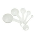 thumbnail image 1 of Kitchen 1ml 5ml 15ml 50ml 100ml White Plastic Measure Spoon Set, 1 of 2
