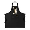 thumbnail image 1 of Kitchen 2 Pack Adjustable Bib Apron Set Utensil Illustrations - 2 Pockets Perfect for Cooking Baking for Men and Women, 1 of 5