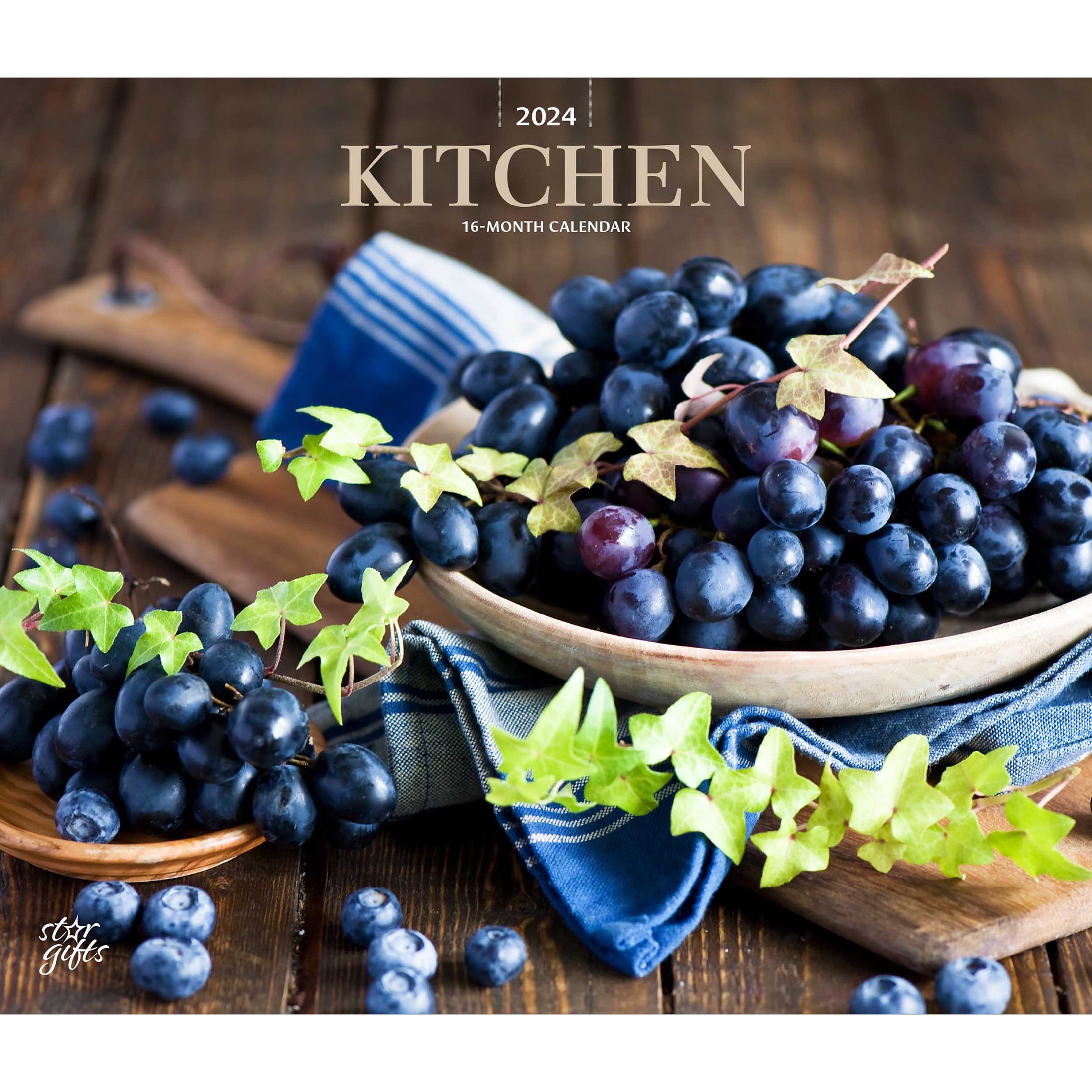 Kitchen 2024 14x24" (Hanging) Deluxe Monthly Wall Calendar StarGifts