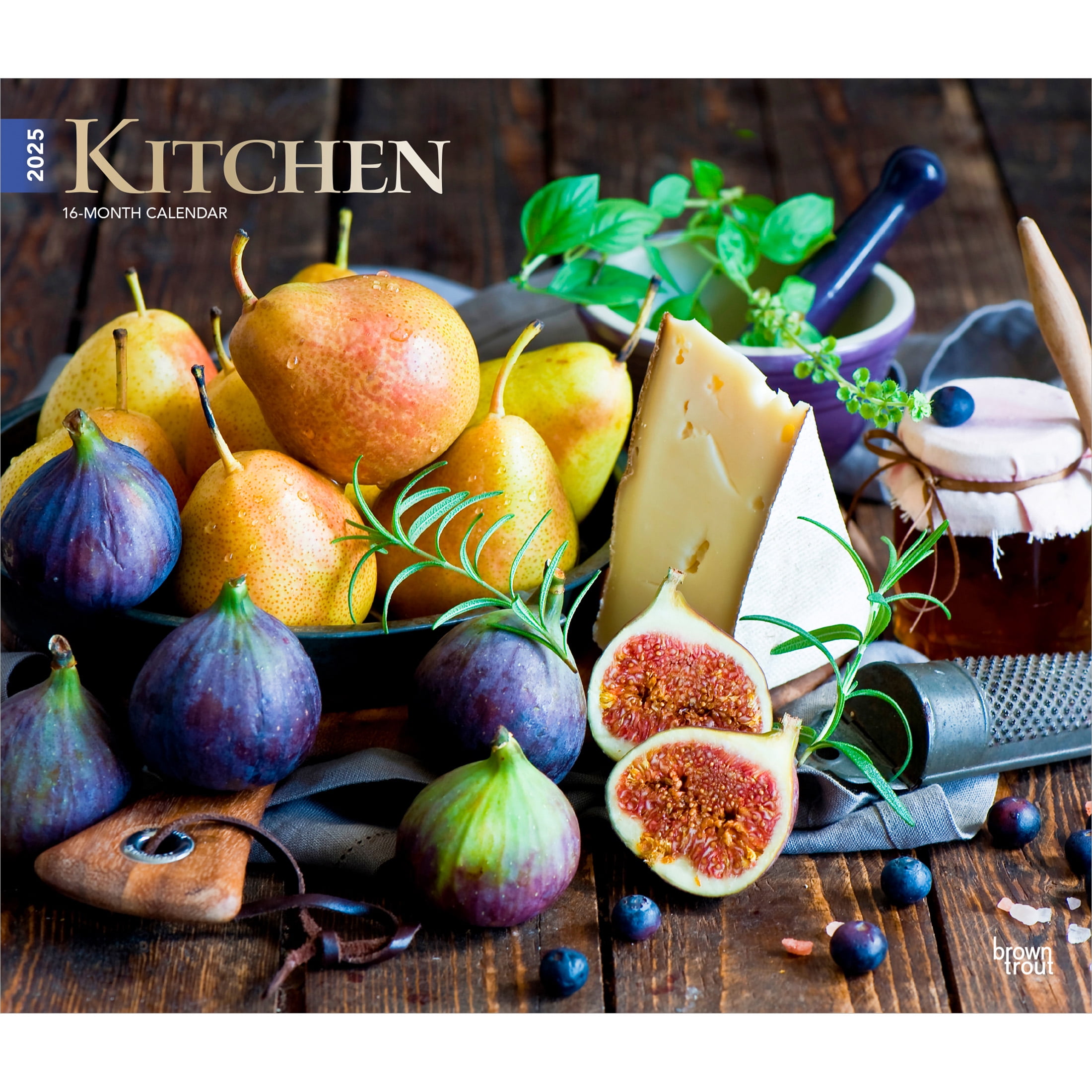 Kitchen 2025 14x24" (Hanging) Deluxe Wall Calendar BrownTrout