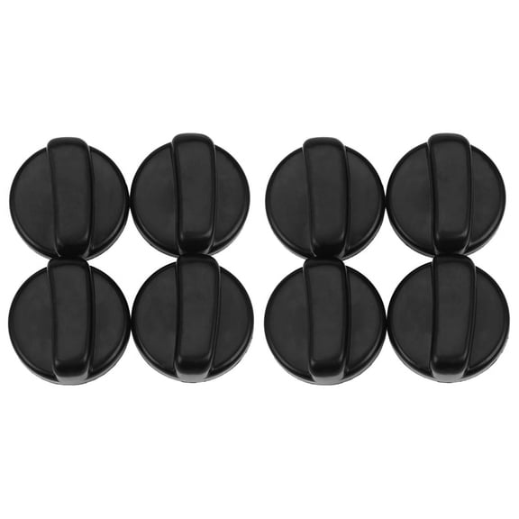 Kitchen 44 mm Diameter Plastic Black Button Switch for Gas Cooktop 8,8 x Button,Black