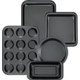 thumbnail image 1 of Kitchen 5-Piece Nonstick Bakeware Set - Round/Square Cake Pans, Muffin Pan, Loaf Pan, Roast Pan & Baking Sheets, 1 of 4