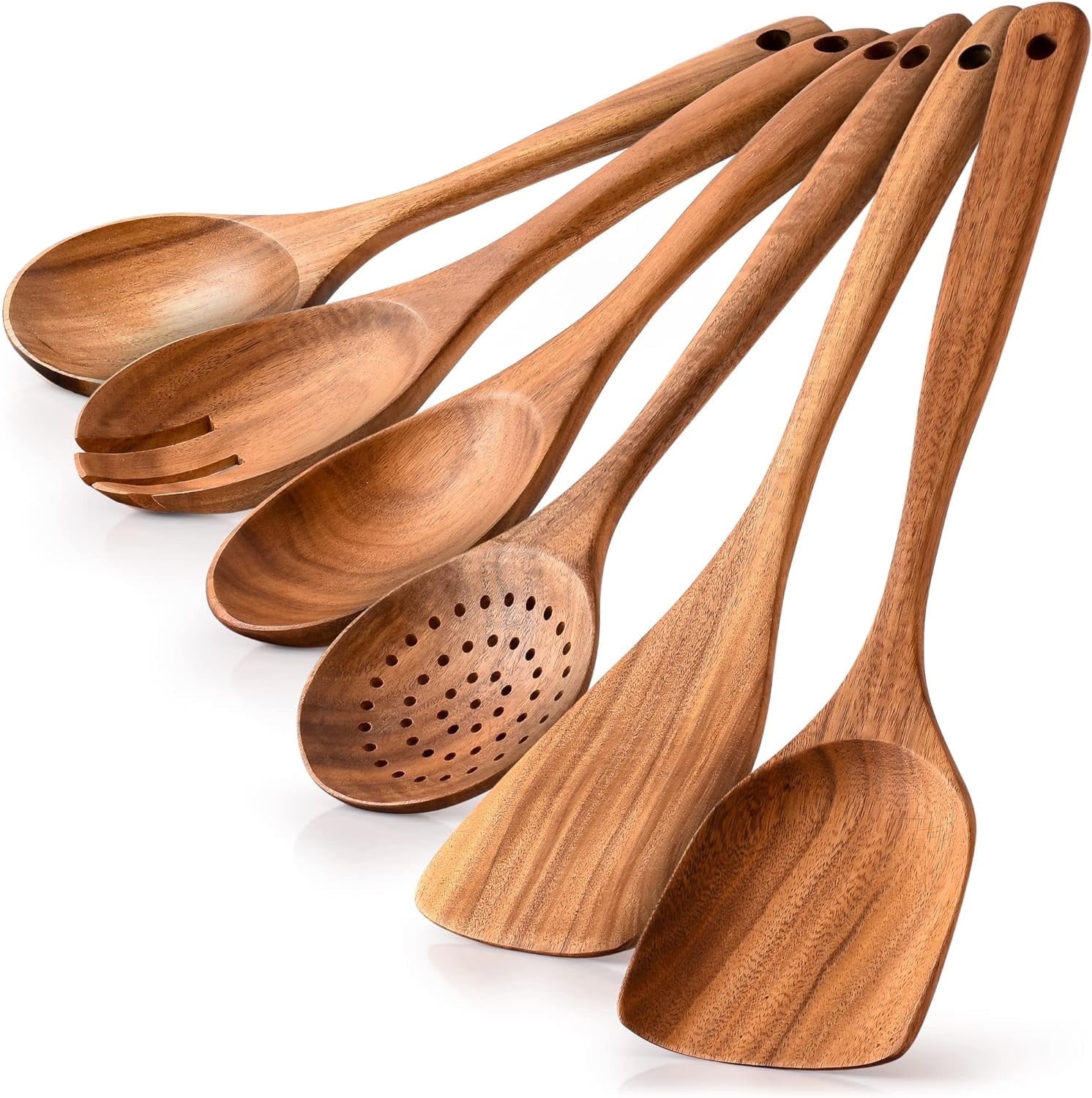 Teak Wood Cooking Utensil Set