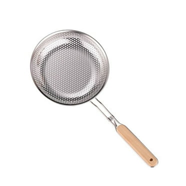 Kitchen Accessories clearance Kezqiaxn Thickened Stainless Steel Colander Large Kitchen Frying Mesh Screen Household Noodles Dumplings and Vegetables Colander Soy Milk Filter Silver