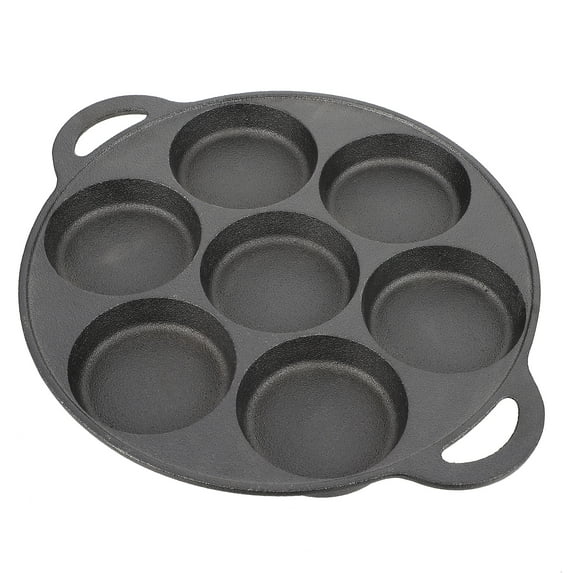 Egg Poacher Microwave Cast Iron Pan Trustworthy Frying Seven-holes