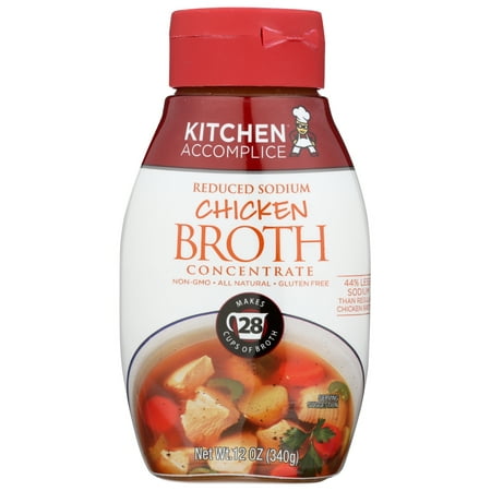 Kitchen Accomplice Broth Concentrate Chicken Reduced Sodium, 12 Oz