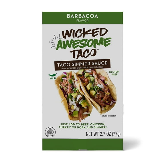 Kitchen Accomplice Wicked Awesome Taco, Barbacoa, 2.7 Oz