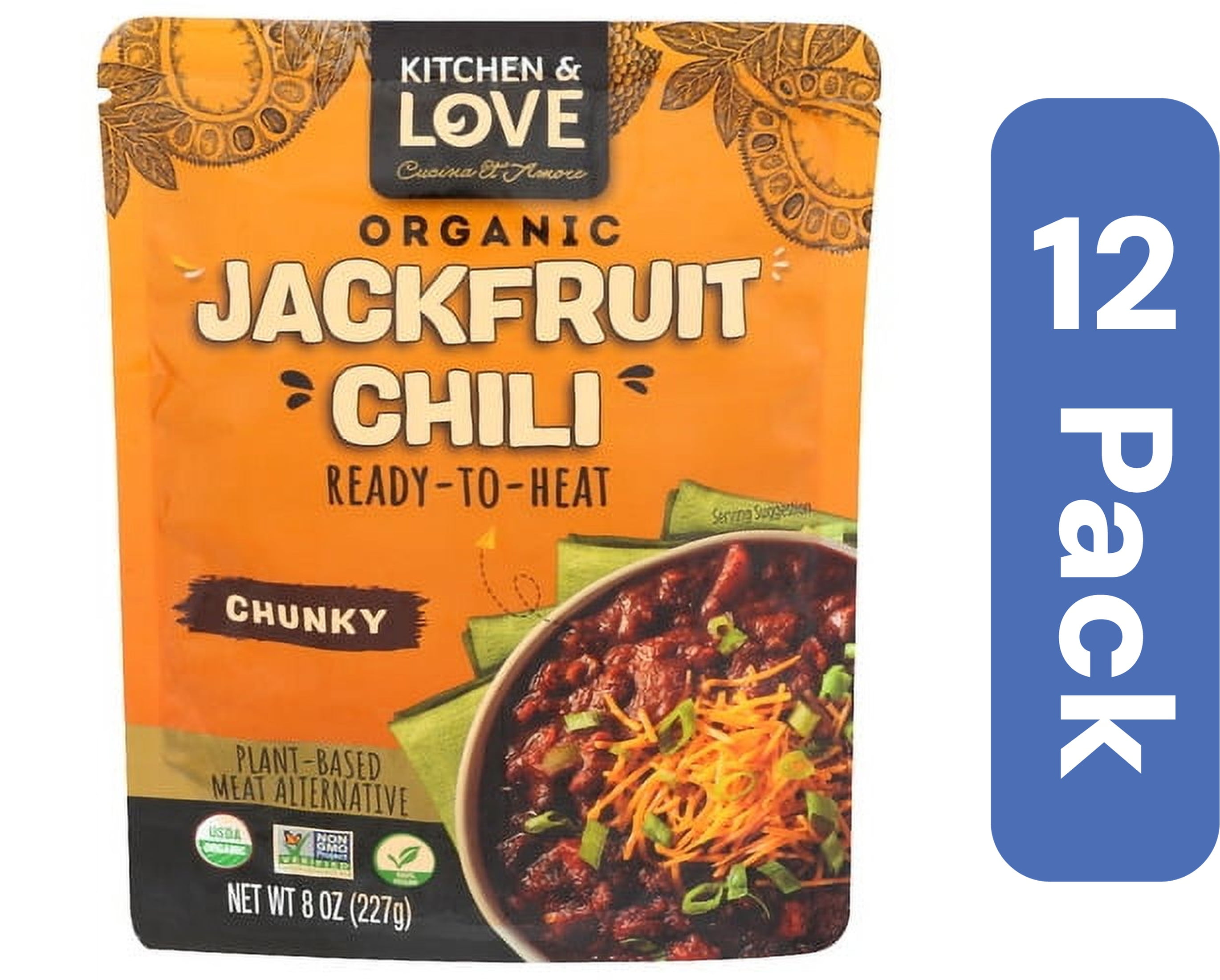 (Pack Of 12) Kitchen And Love Jackfruit Meal Chili Organic 8 Oz