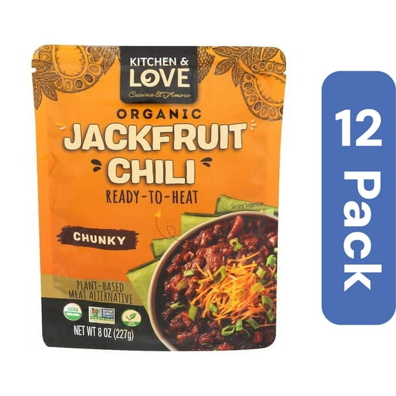 Kitchen And Love Jackfruit Meal Chili Organic 8 oz (Pack Of 12)