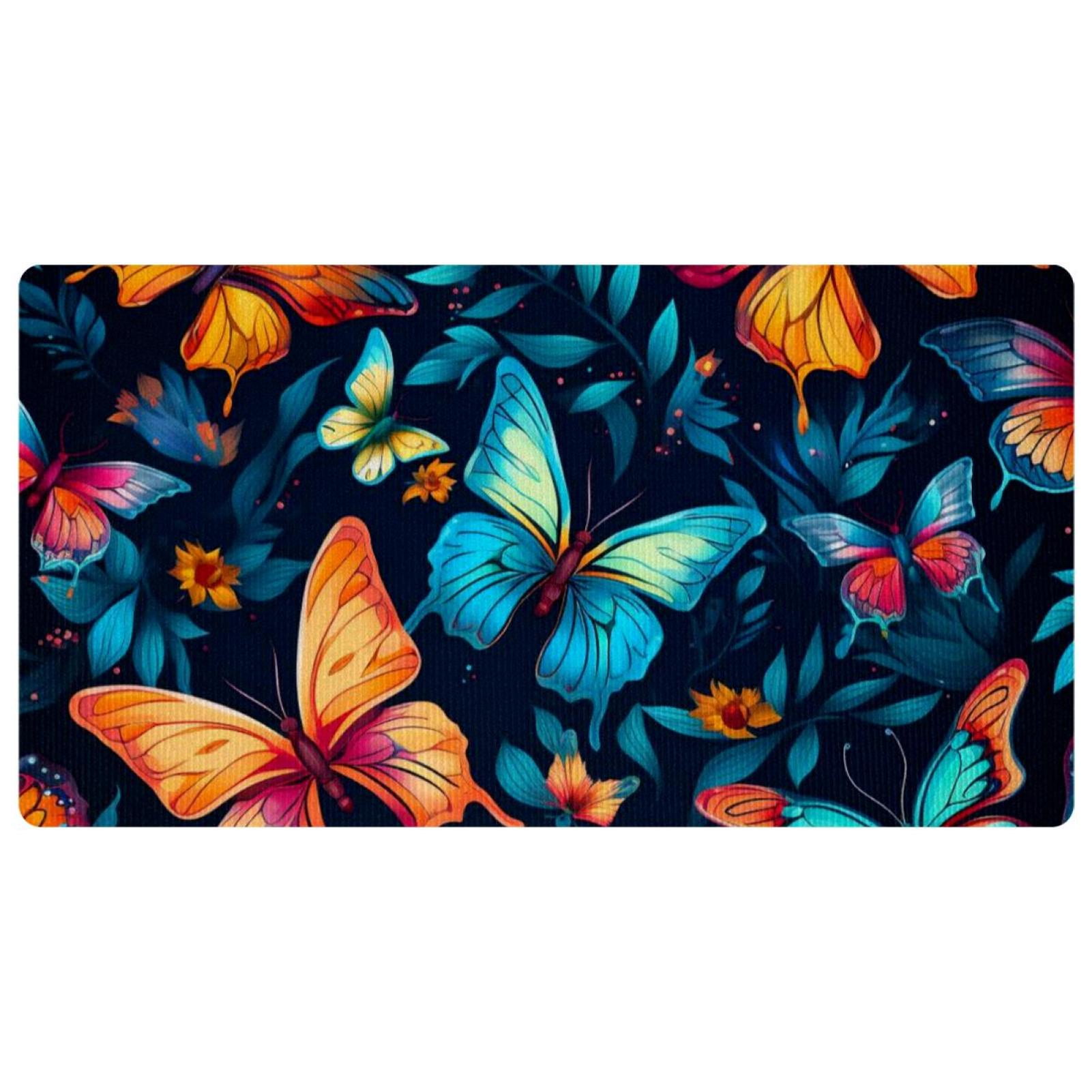 Kitchen Anti Fatigue Mat, Butterfly Non Skid Cushioned Kitchen Mats and
