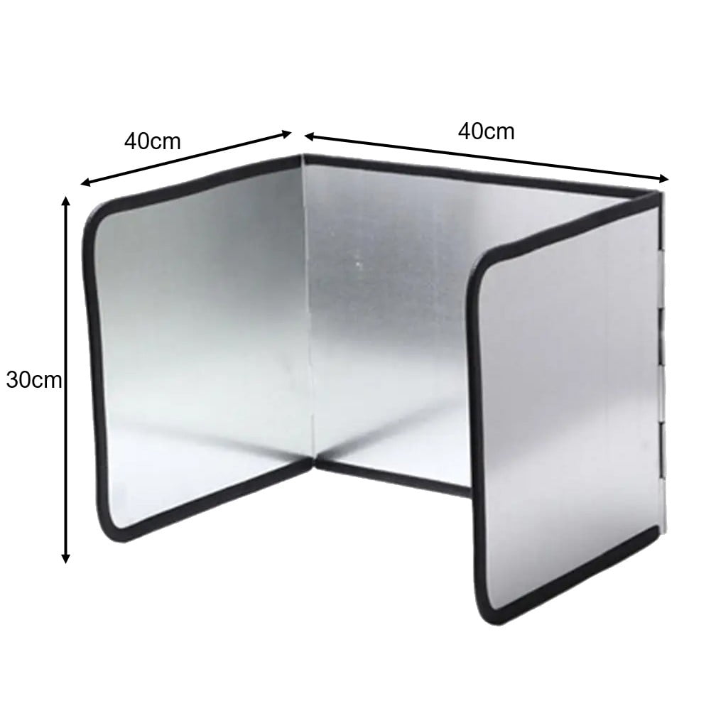 Kitchen Anti Oil Splatter Shield Guard AntiSplash Block Stainless