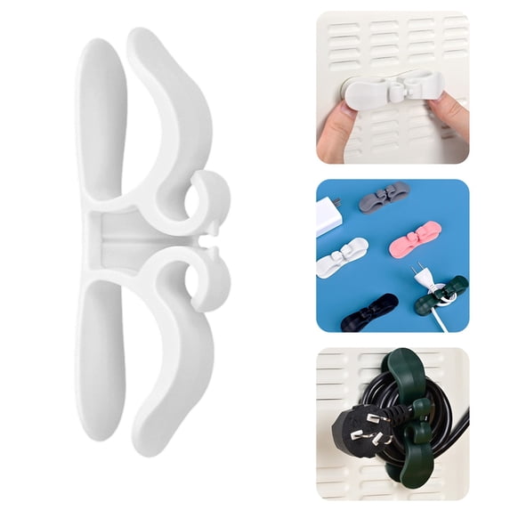 Kitchen Appliance Cord Organizer, Adhesive Cord Winder Cable Holder, Tidy Pressure Cooker, Air Fryer & Coffee Maker Cords Organizer, Appliance Cord Keeper for Kitchen Countertop Cable Organization