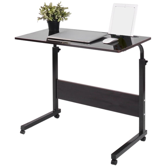 Kitchen Appliances Bed Side Laptop Study Desk, Space Saving, Humanized Inserting, Easy Height Adjustment, MDF and Steel, for Watching TV, Phone Table