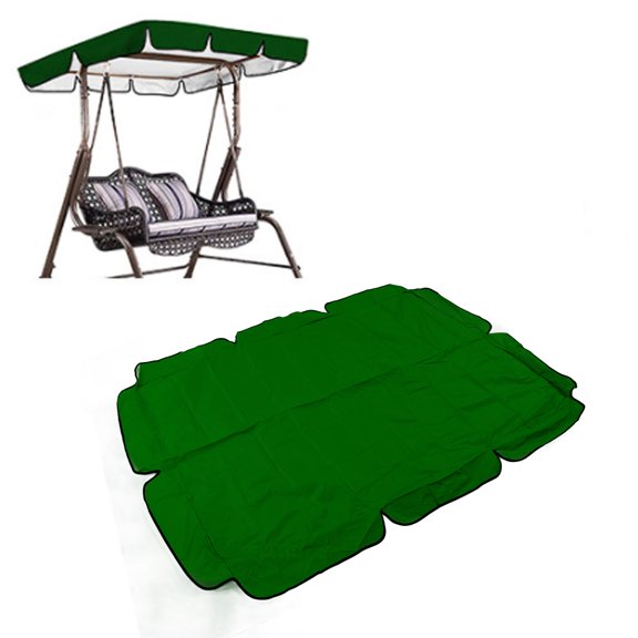 Kitchen Appliances Swing Chair Canopy, Windproof Outdoor Swing Canopy for Patio Dark Green